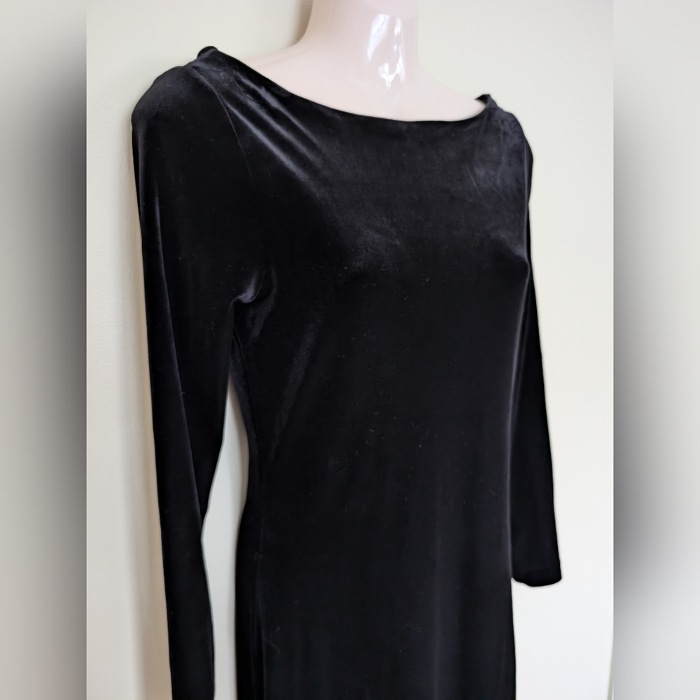 Ralph Lauren Velvet Floor Length Dress Small - Picture 3 of 11